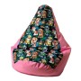 Pouf GO GIFT Rose Oxford tejido antidesgarros Pat Patrouille 130 x 90 cm