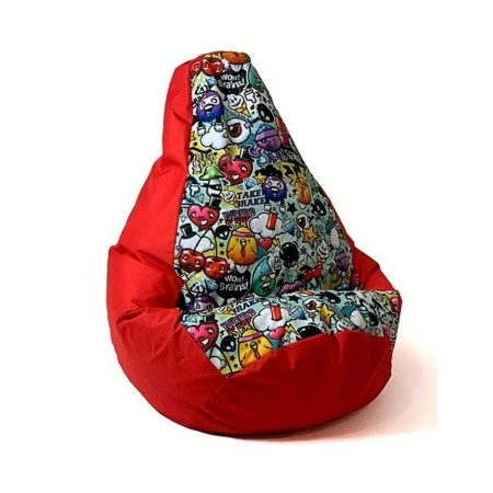 Puff GO GIFT Rojo 105 x 80 cm Pera