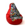 Pouf GO GIFT Rouge 105 x 80 cm Poire