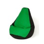 Pouf GO GIFT Noir Vert 130 x 90 cm Poire