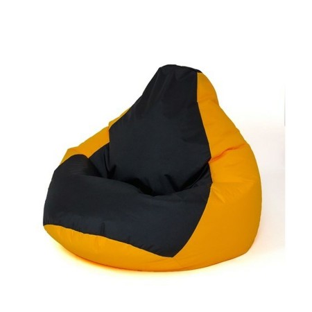 Pouf GO GIFT Jaune Noir 130 x 90 cm Poire