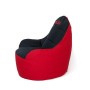 Pouf GO GIFT Noir Rouge Oxford tejido antidesgarros