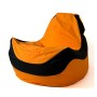 Pouf GO GIFT Noir Orange Oxford tejido antidesgarros 140 x 100 x 100 cm 140 x 100 cm