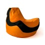 Pouf GO GIFT Noir Orange Oxford tejido antidesgarros 140 x 100 x 100 cm 140 x 100 cm