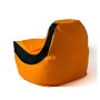 Pouf GO GIFT Noir Orange Oxford tejido antidesgarros 140 x 100 x 100 cm 140 x 100 cm