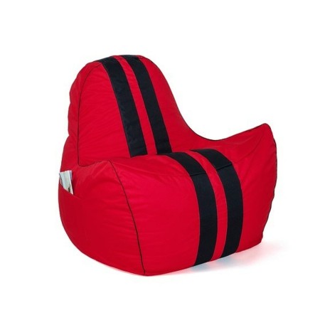 Puff GO GIFT Negro Rojo Oxford tejido antidesgarros 140 x 100 x 100 cm 140 x 100 cm