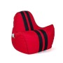 Pouf GO GIFT Noir Rouge Oxford tejido antidesgarros 140 x 100 x 100 cm 140 x 100 cm