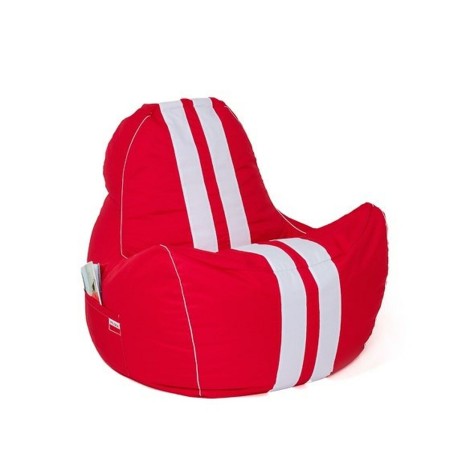 Pouf GO GIFT Blanc Rouge Oxford tejido antidesgarros 140 x 100 x 100 cm 140 x 100 cm