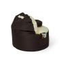 Pouf GO GIFT Beige Bronze Oxford tejido antidesgarros 120 x 90 x 90 cm