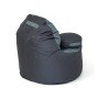 Pouf GO GIFT Gris Graphite Oxford tejido antidesgarros 120 x 80 x 80 cm