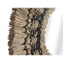 Miroir mural Romimex Noir Naturel Fibre naturelle 70 x 70 x 3 cm