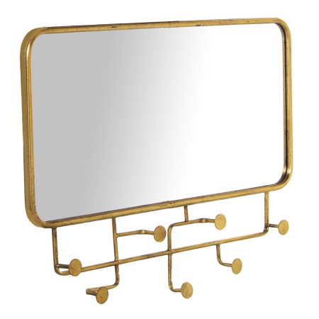 Perchero de Pared Alexandra House Living Dorado Metal 80 x 6,5 x 61 cm