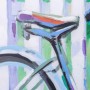 Cadre Alexandra House Living Bike Toile Bois d'épicéa 90 x 3 x 30 cm