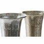 Vase DKD Home Decor Aluminium Argenté (2 pcs) (20 x 20 x 50 cm)