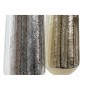 Vase DKD Home Decor Aluminium Argenté (2 pcs) (15 x 15 x 36.5 cm)