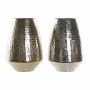 Vase DKD Home Decor Aluminium Moderne Argenté (2 pcs) (24 x 24 x 31 cm)