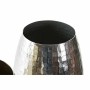 Vase DKD Home Decor Aluminium Moderne Argenté (2 pcs) (24 x 24 x 31 cm)