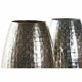 Vase DKD Home Decor Aluminium Moderne Argenté (2 pcs) (24 x 24 x 31 cm)