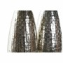 Vase DKD Home Decor Aluminium Moderne Argenté (2 pcs) (16 x 16 x 32 cm)