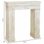 Frontal de chimenea Alexandra House Living Blanco Madera de abeto Madera MDF 30 x 110 x 100 cm