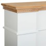 Façades de cheminée Alexandra House Living Blanc Bois d'épicéa Bois MDF 29 x 101 x 125 cm