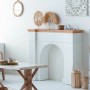 Façades de cheminée Alexandra House Living Blanc Bois d'épicéa Bois MDF 29 x 101 x 125 cm