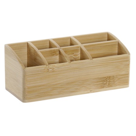 Organisateur DKD Home Decor Bambou (18 x 7.5 x 7 cm)