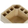Organisateur DKD Home Decor Bambou (14 x 14 x 7 cm)