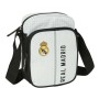 Bolso Bandolera Real Madrid C.F. Blanco Gris 16 x 22 x 6 cm