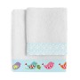 Ensemble de serviettes de toilette HappyFriday Mr Fox Little Birds Multicouleur 2 Pièces