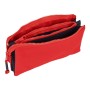 Trousse Fourre-Tout Triple RFEF Bleu Rouge 22 x 12 x 3 cm