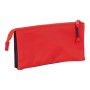 Trousse Fourre-Tout Triple RFEF Bleu Rouge 22 x 12 x 3 cm