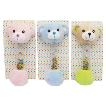 Peluche Hochet DKD Home Decor Ours (3 pcs)