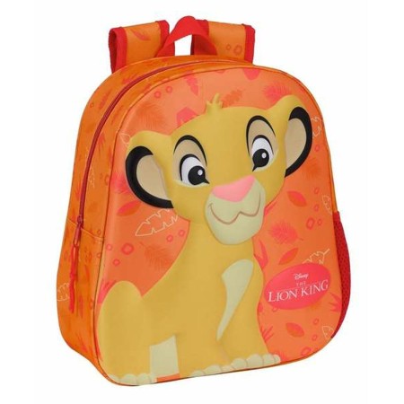 Mochila Escolar 3D The Lion King 27 x 33 x 10 cm