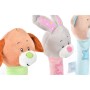 Peluche Hochet DKD Home Decor Polyester Plastique animaux (11 x 7 x 26 cm) (3 pcs)