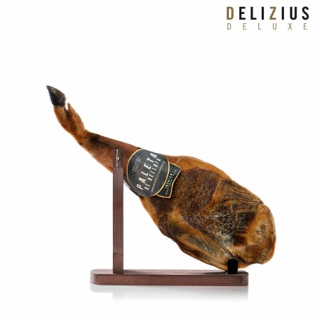 Ensemble Épaule de Porc Ibérique de Bellota et Support à Jambon Delizius Deluxe