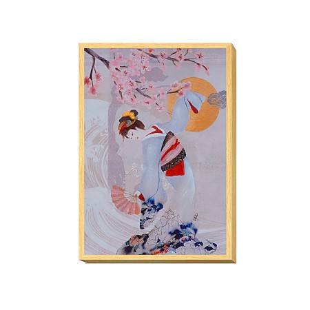 Cadre Romimex Multicouleur Toile Geisha 50 x 70 x 4 cm