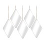 Ensemble de miroirs Romimex Argenté polystyrène 17 x 27 x 1 cm 5 Pièces