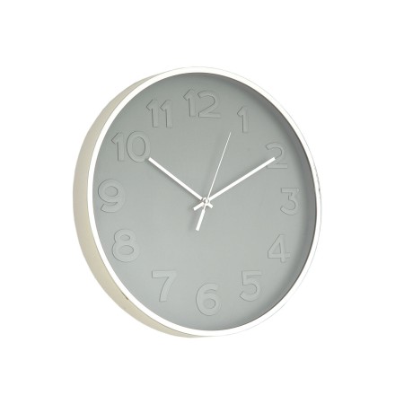 Reloj de Pared Romimex Plateado PVC 40 x 40 x 3 cm