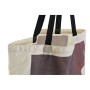 Sac à Achats DKD Home Decor Toile Noir Blanc (42 x 15 x 66 cm) (4 pcs)