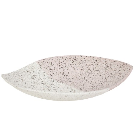 Centro de Mesa Romimex Blanco/Rosa Cerámica 28 x 6 x 23 cm