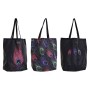 Sac à Achats DKD Home Decor Noir Rose Polyester Nylon (43 x 15 x 66 cm) (3 pcs)