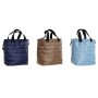 Sac à goûter DKD Home Decor Marron Bleu ciel Blue marine (35 x 14 x 25 cm) (3 pcs)