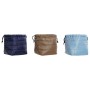 Sac à goûter DKD Home Decor Marron Bleu ciel Blue marine (3 pcs) (26 x 13 x 17 cm)