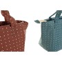 Sac à goûter DKD Home Decor Bleu Marron Turquoise (35 x 14 x 20 cm) (3 pcs)