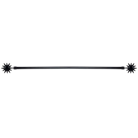 Tringle à Rideau DKD Home Decor Noir Métal (120 x 16 x 16 cm)