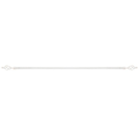 Tringle à Rideau DKD Home Decor Blanc Métal Doré (120 x 16 x 16 cm)