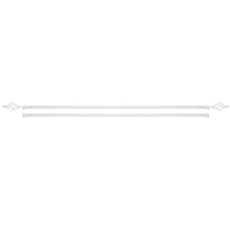Tringle à Rideau DKD Home Decor Blanc Métal (120 x 16 x 16 cm)