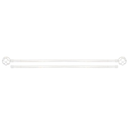 Tringle à Rideau DKD Home Decor Blanc Métal (120 x 16 x 16 cm)