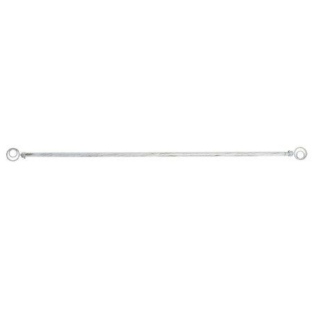 Tringle à Rideau DKD Home Decor Blanc Métal Doré (120 x 16 x 16 cm)